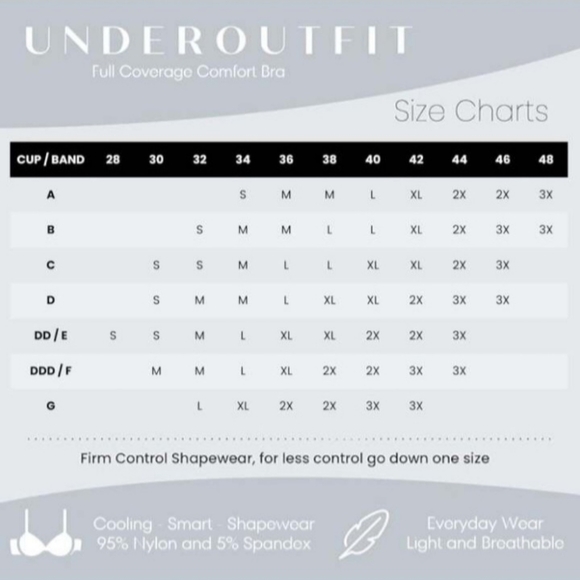 Underoutfit The Comfort Shaping Bra Style 457 XL - Picture 9 of 9